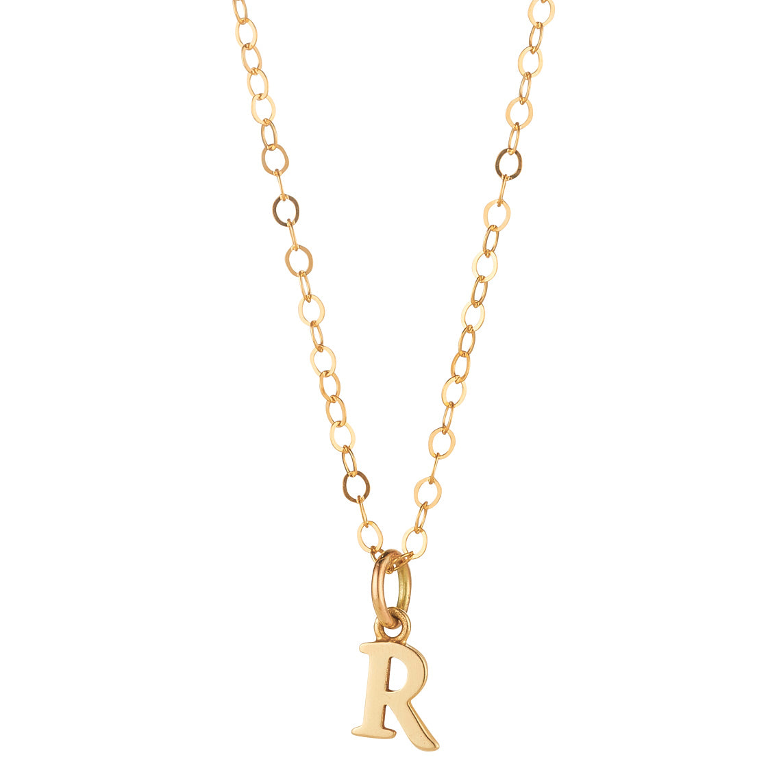 9kt Gold Initial Pendant (A to Z) - MoMuse Jewellery