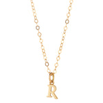 9kt Gold Initial Pendant (A to Z) - MoMuse Jewellery