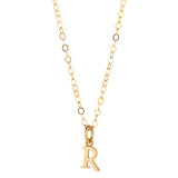 9kt Gold Initial Pendant (A to Z) - MoMuse Jewellery