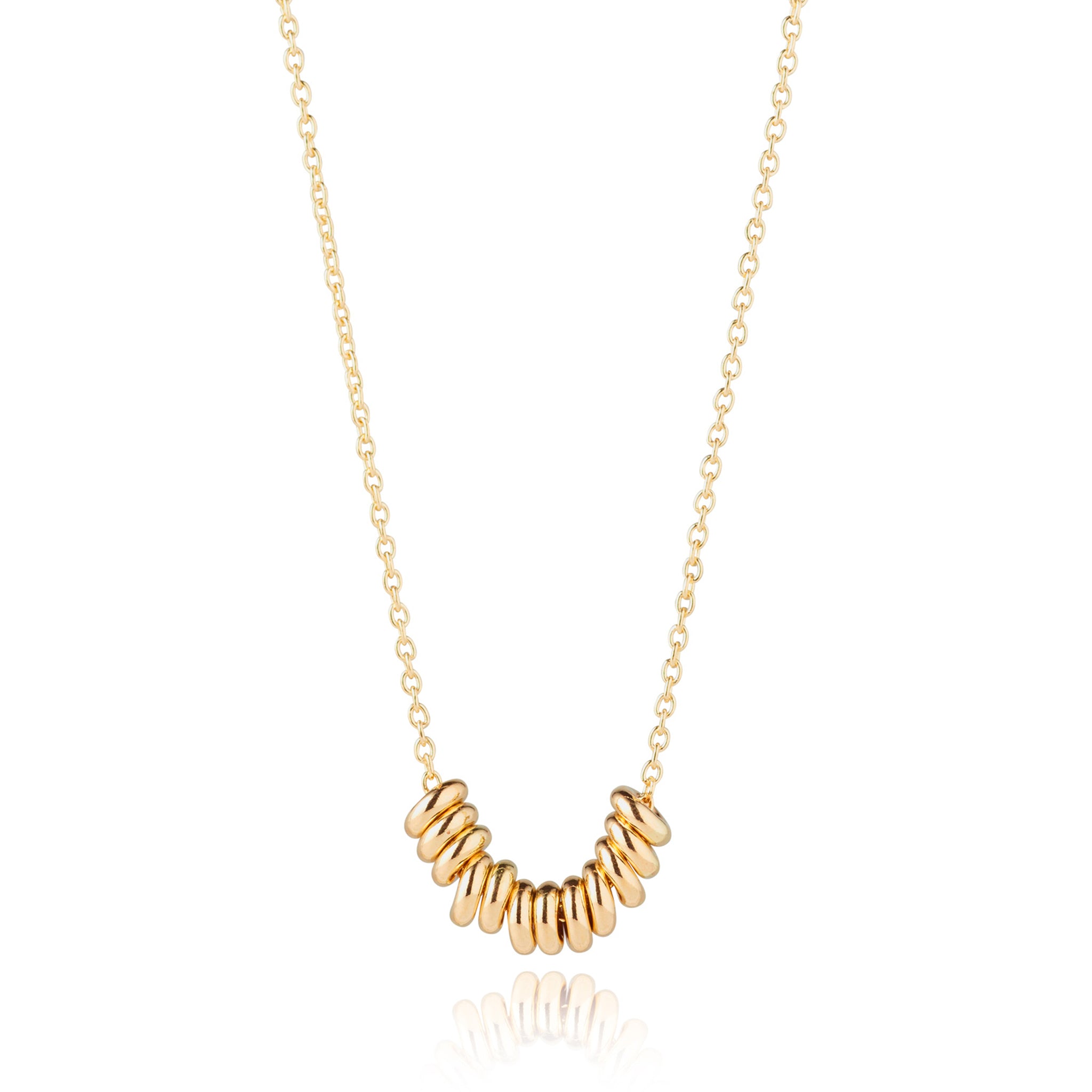 9kt Gold Multiple Circles Pendant - MoMuse Jewellery