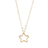 14kt Gold Filled Chain with Star Pendant - MoMuse Jewellery