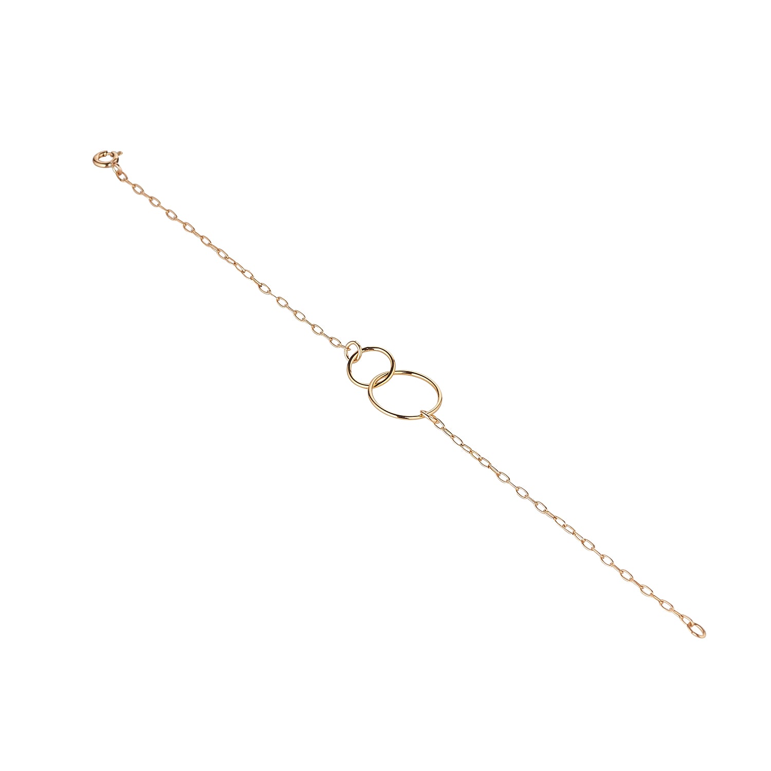 14kt Gold Filled Double Circle Bracelet - MoMuse Jewellery