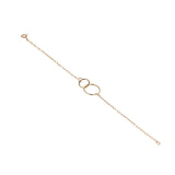 14kt Gold Filled Double Circle Bracelet - MoMuse Jewellery