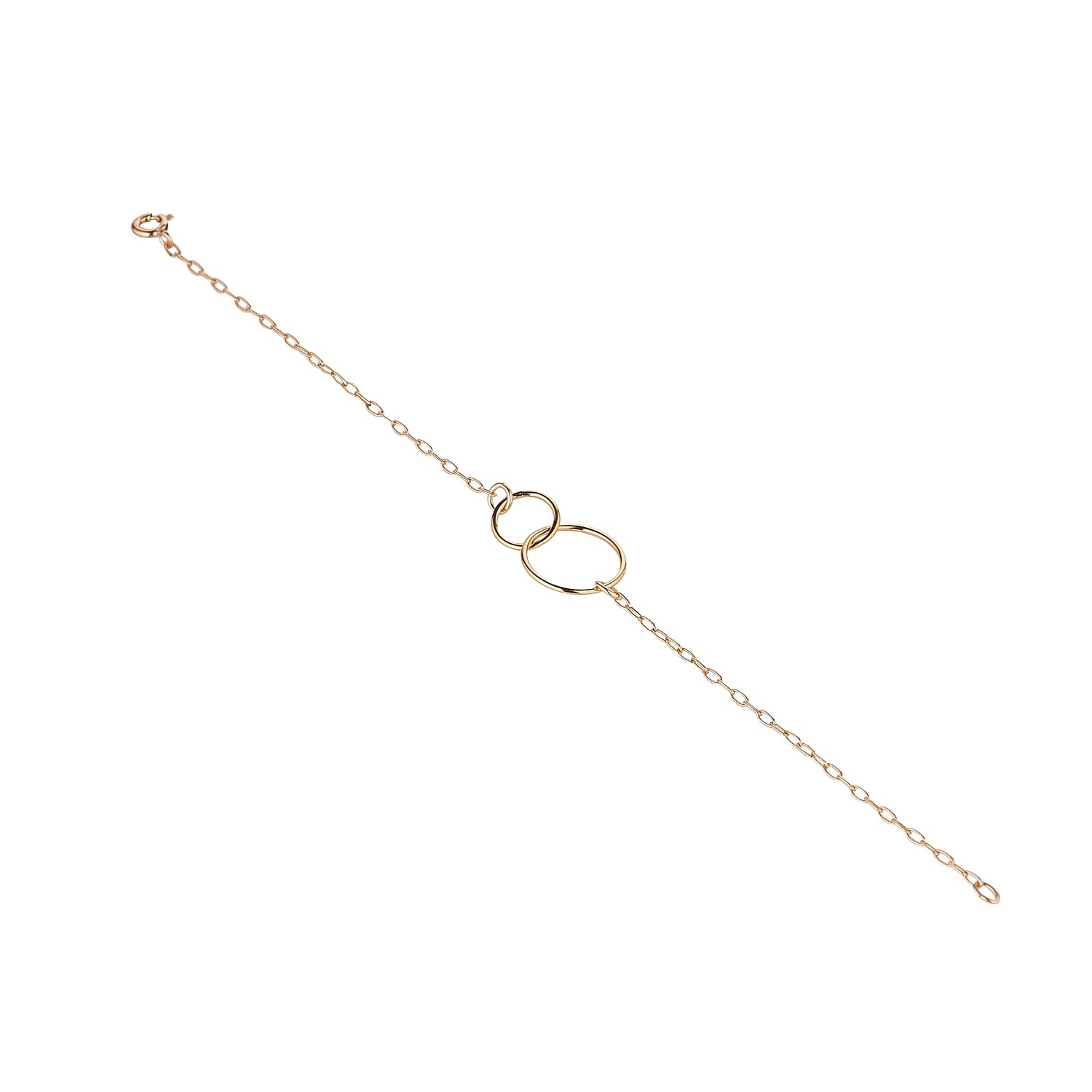 14kt Gold Filled Double Circle Bracelet - MoMuse Jewellery