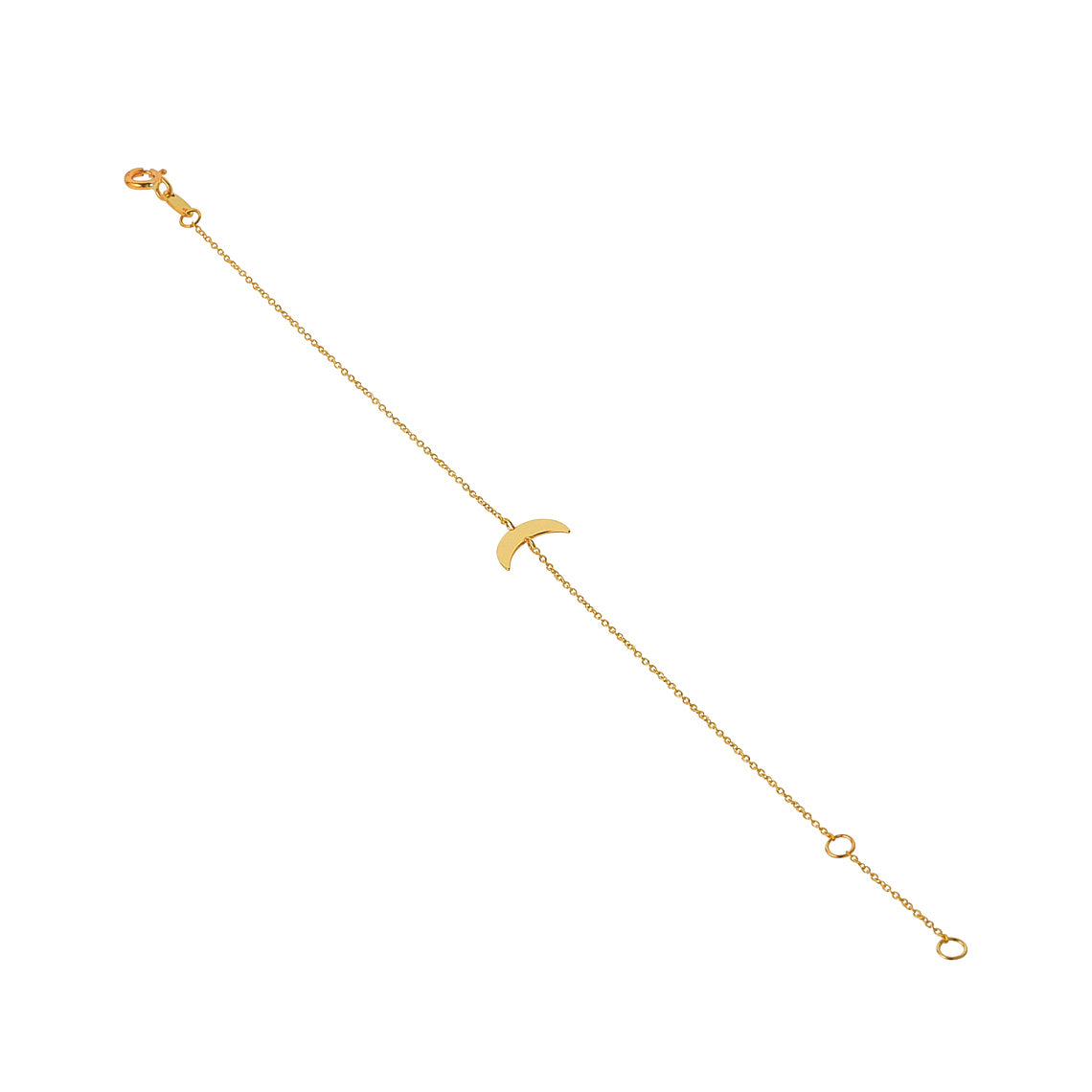 9kt Gold Moon Bracelet - MoMuse Jewellery