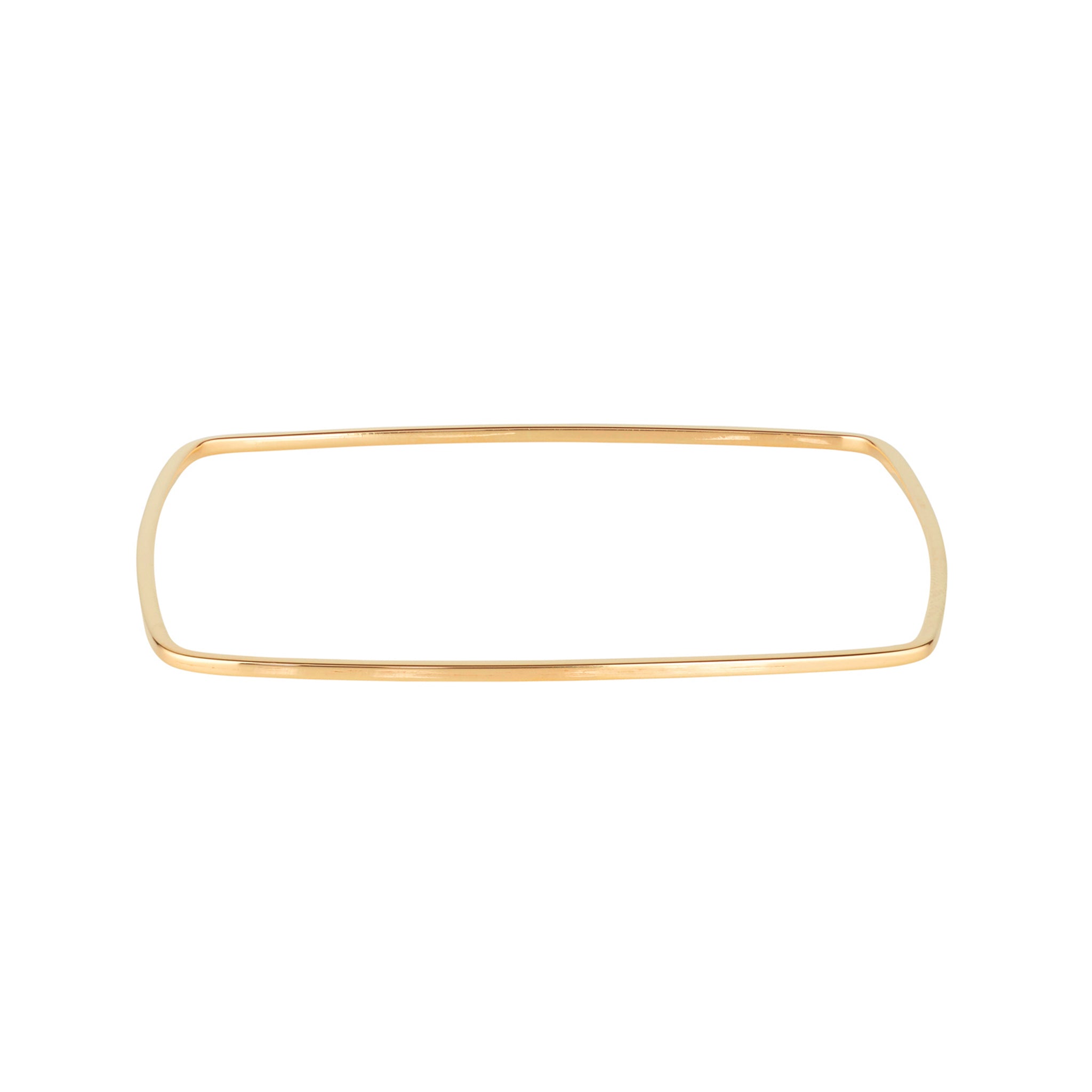 9kt Gold Square Bangle - MoMuse Jewellery