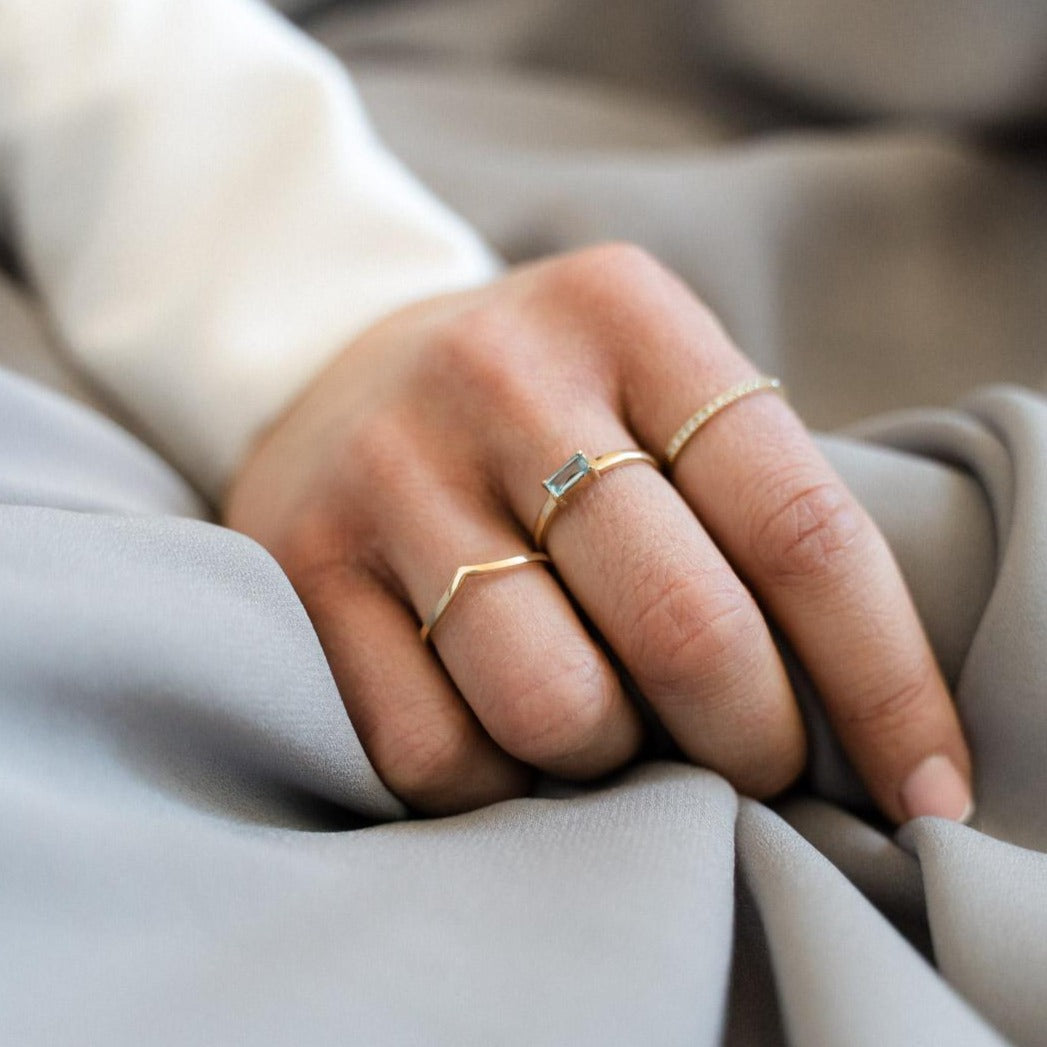 Fine Wishbone Ring 18kt