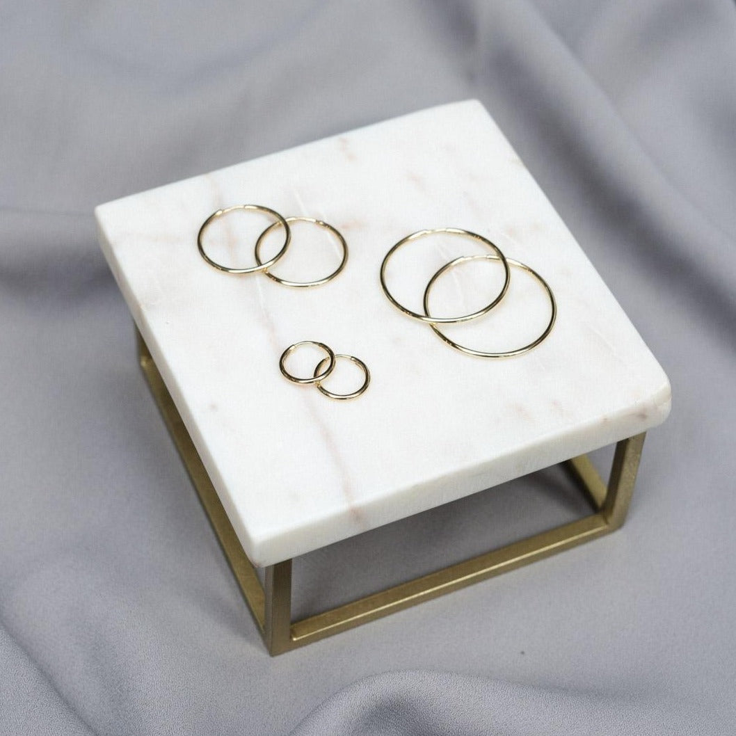 9kt Gold Hoop Earrings