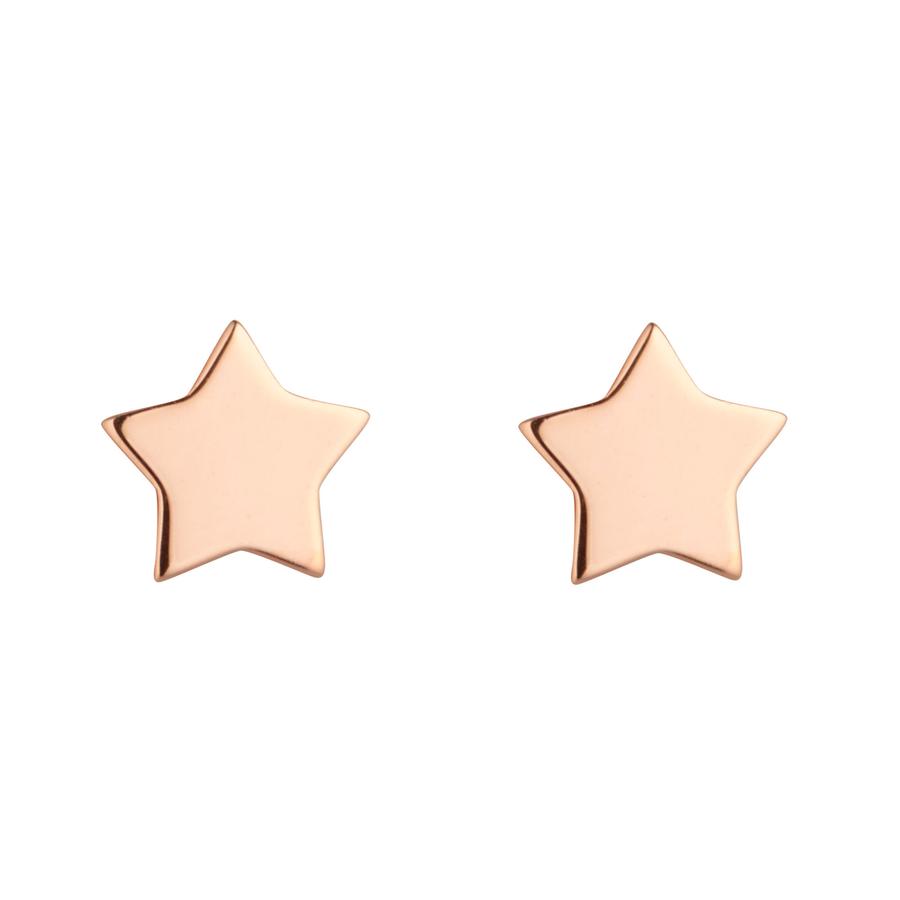 9kt Gold Star Stud Earrings