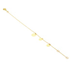 9kt Gold Discs Bracelet - MoMuse Jewellery