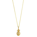 9kt Gold Pineapple Pendant - MoMuse Jewellery