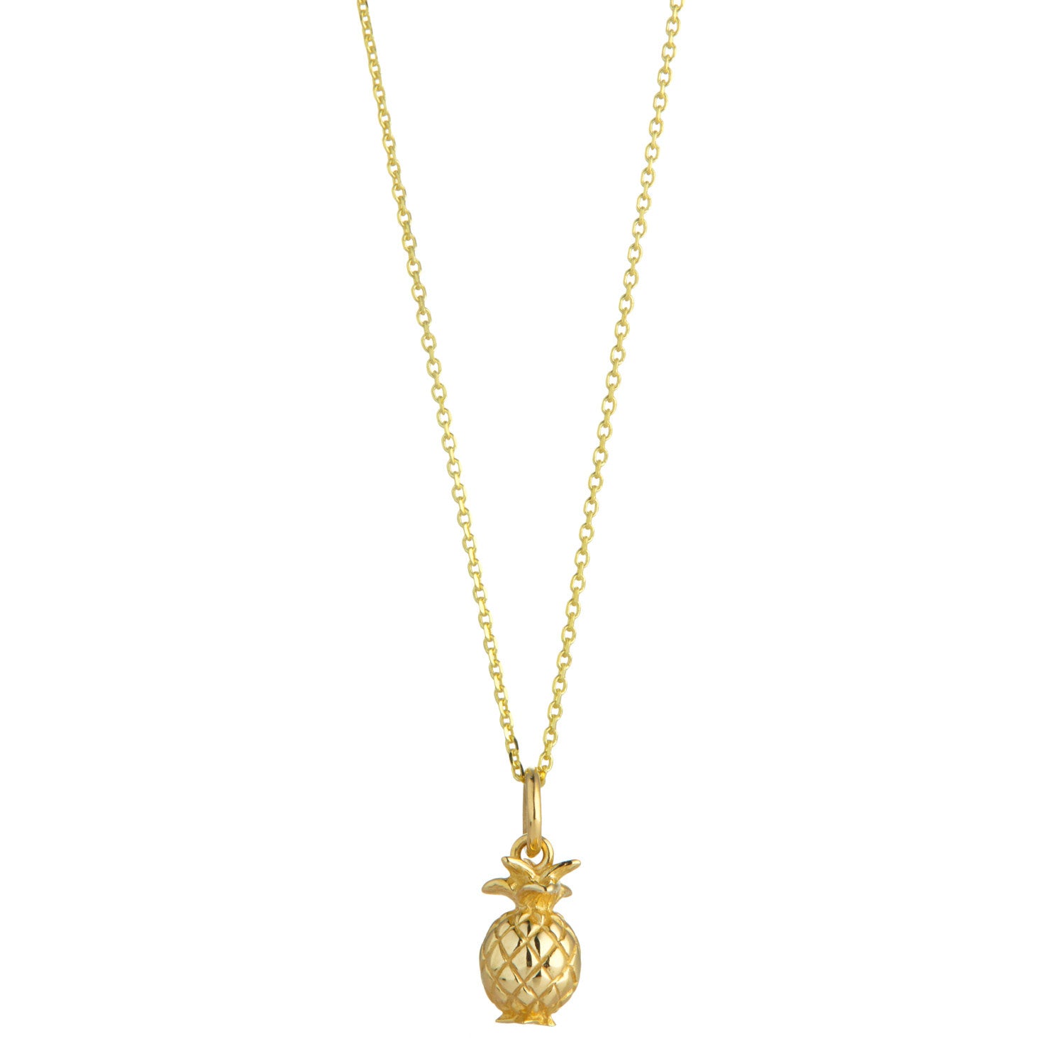 9kt Gold Pineapple Pendant - MoMuse Jewellery
