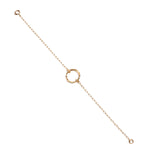 14kt Gold Filled Fused Two Circle Bracelet - MoMuse Jewellery