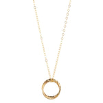 14kt Gold Filled Double Fused Circle Pendant - MoMuse Jewellery