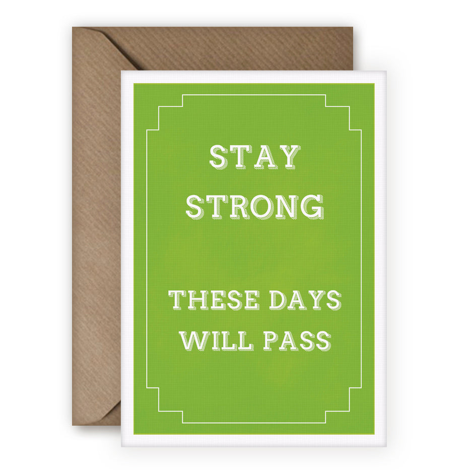 Simple Things 'Stay Strong' Card - MoMuse Jewellery